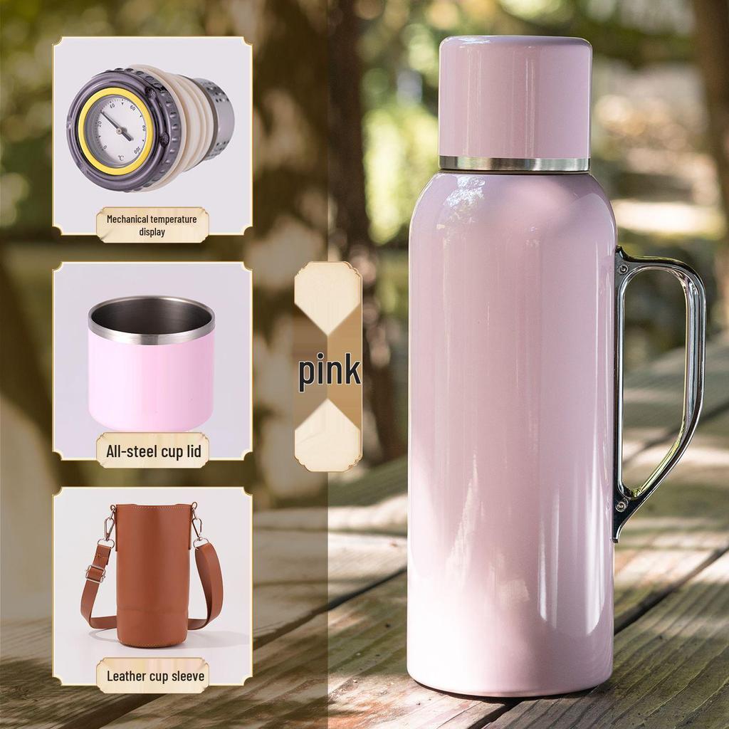Large Capacity 316 Stainless Steel Tea Pot with Smart Temperature Display and Insulated Handle