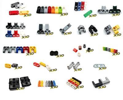 Technic Parts Lego Block Pin Zvedací rameno Nosník Náprava Panel Auto Stavební blok MOC kompatibilní s 210 dílky