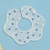 Class A Newborn Baby Saliva Towel Crepe Waterproof Petal Bib Autumn Winter Children Eating Cartoon Cotton Bib