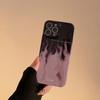 Art Purple Flame Case for iPhone 13 iPhone 15 iPhone 16 Pro Max