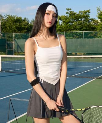 XEXYMIX Asymmetrical Layered Crop Top Xfl2Bl1501