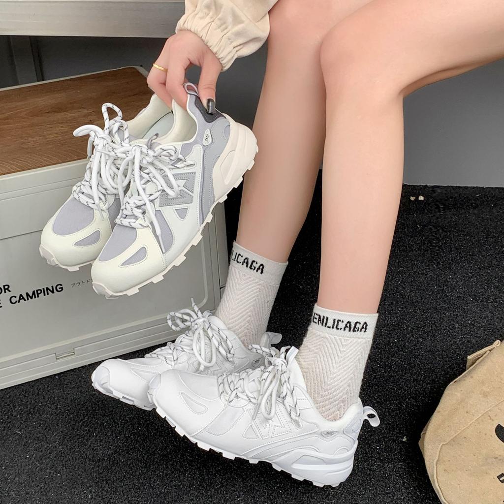 Retro Breathable Thick Bottom Women's Summer New Mesh Lace-up Versatile Leisure Sports