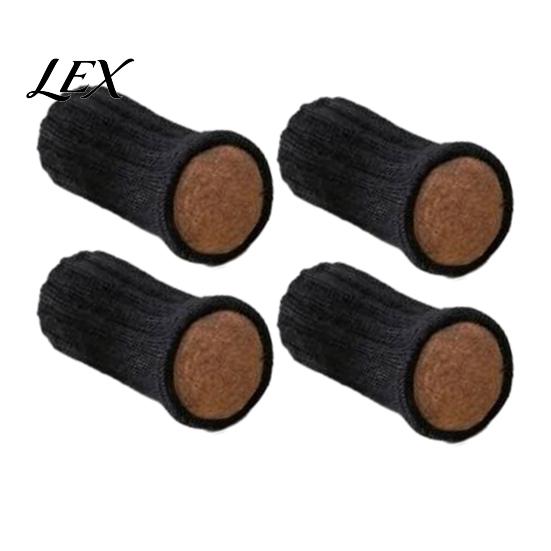 Anti Slip Chair Leg Protectors for Wood Floors Knitted Hardwood Floors, Heavy Duty Furniture Socks with Feet Covers Sewn-in Felt Pads, Anti-Slip