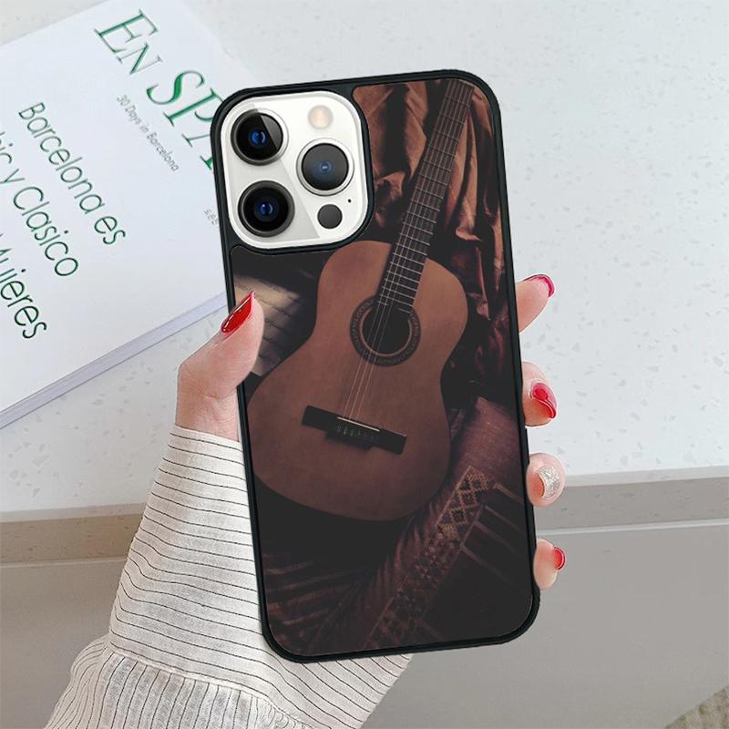 Musical Violin Guitar Phone Case cover For iPhone 17 Air 15 16 16e 14 13 Pro Max Fundas 12 11 Pro Max PLUS 7PLUS mobile