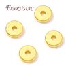 3mm 4mm 5mm 6mm Spacer Beads 18K Real Gold Plated Separators For Beads Accessories For Jewelry,Beads For Bracelets