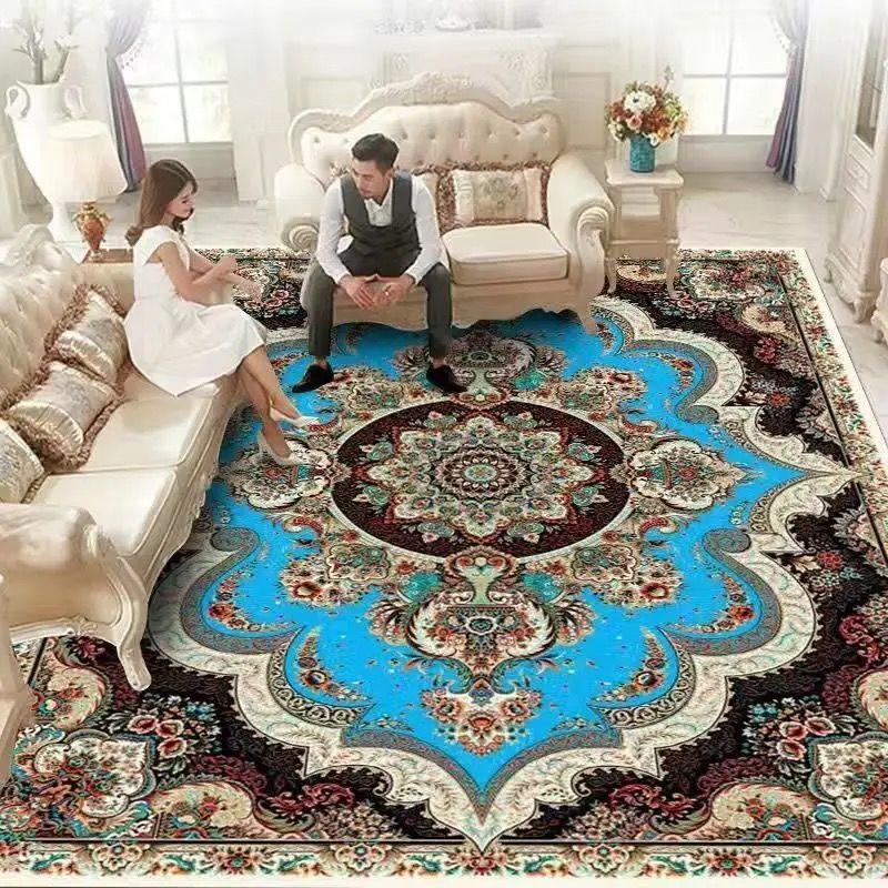 

Богемський Кришталевий Оксамитовий Протиковзкий Килим для Вітальні, Підлоговий Килим для Спальні Великого Розміру, Килимки для Дивана, Кабінет, Домашній Декор 40x60cm Random samples