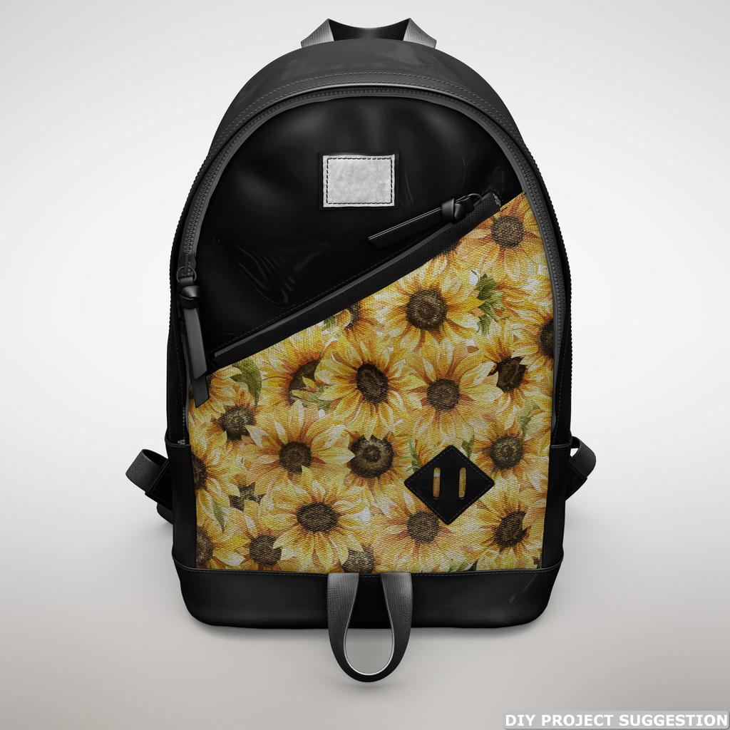 Outdoor Dekostoffe Oxford - Motiv Kleine Sonnenblumen I Dr282