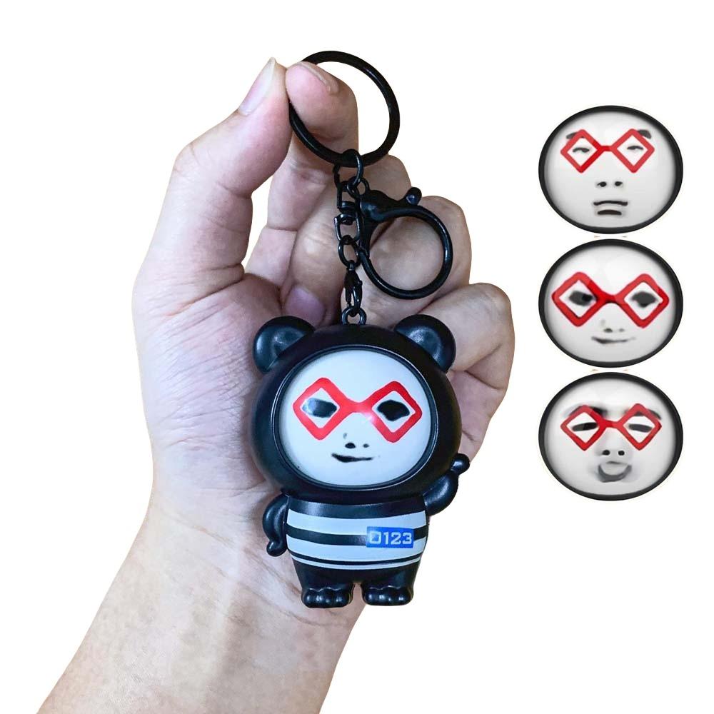 

3 Лица Кулон-перевертыш для лица с брелоком Брелок в виде мультяшной куклы Подарки на день рождения StyleB