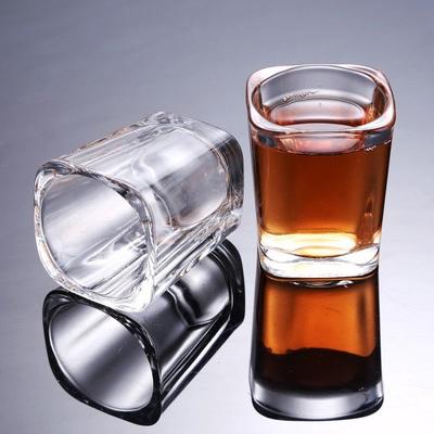 6 Stück/4 Stück/2 Stück Weinglas Transparentes Glas 70 ml Kleine Kapazität Wasser-/Teetasse Spender Tassen Starkes Likörglas