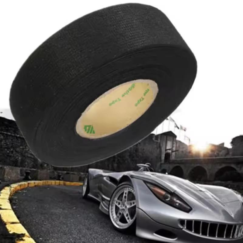 25MM*15M Auto Car Flannel Flannelette Adhesive Tape Wiring Harness Anti Rattle Self Adhesive Felt Tape Auto Repair Tools
