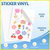 Printable Holographic Color Vinyl Sticker Paper A4 Size 210*297Mm Self Adhesive Waterproof Sticky Sheet For Inkjet Laser Printer