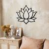 Lotus Flower Metal Wall Art – Mandala Design for Outdoor Decor, Elegant Metal Wall Accent for Stylish Home & Garden