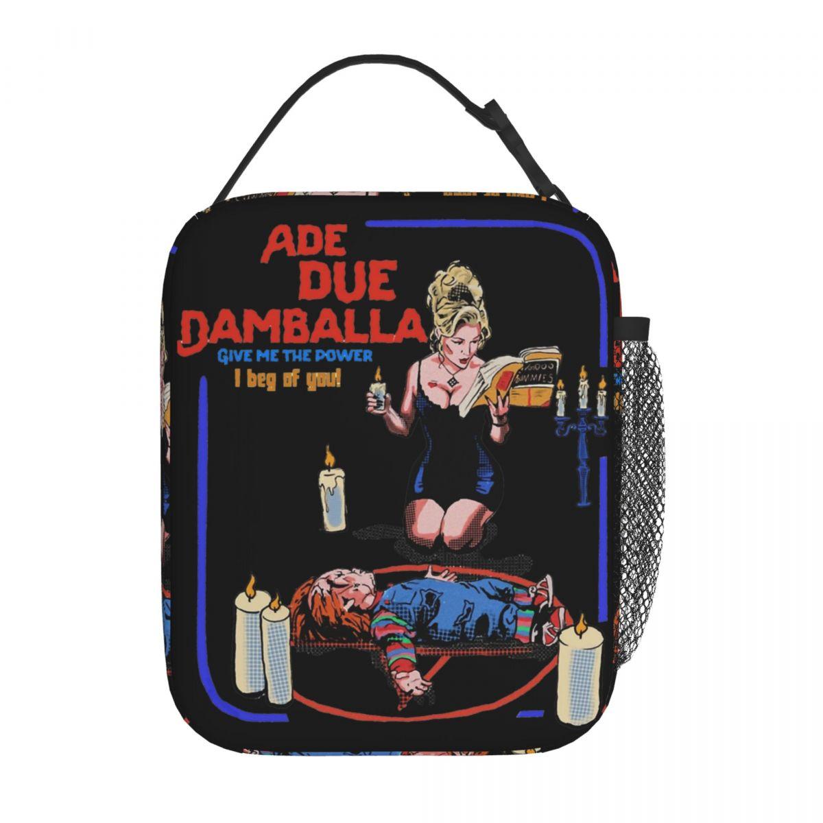 Ade Due Damballa Bride Of Chucky Insulated Lunch Bags Cooler Bag Reusable High Capacity Tote Lunch Box Food Bag School Picnic One Size
