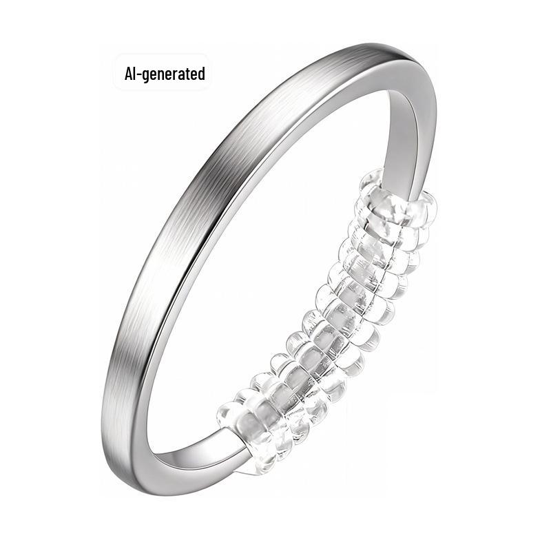 Transparent Invisible Ring Sizer: Spring Wire Acrylic Spacer for Oversized Rings