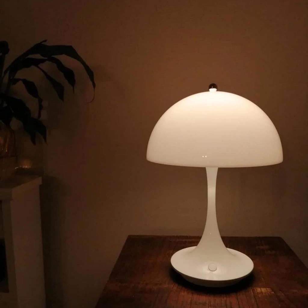 Nordic Rechargeable LED Mushroom Table Lamp Desk Light for Living Room Bedroom Study Lighting Fixtures