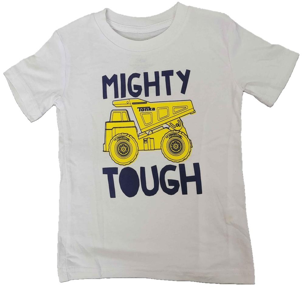 Mighty Tonka Tough Trucks Frontloader Boys T-Shirt (White) Unisex T-Shirt S