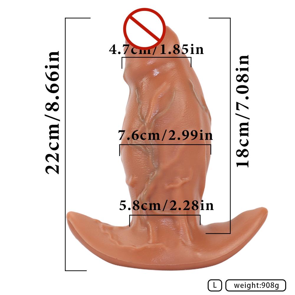Realistic Wearable Silicone Dildo with Foreskin, Soft Veins, and Large Size for Men and Women