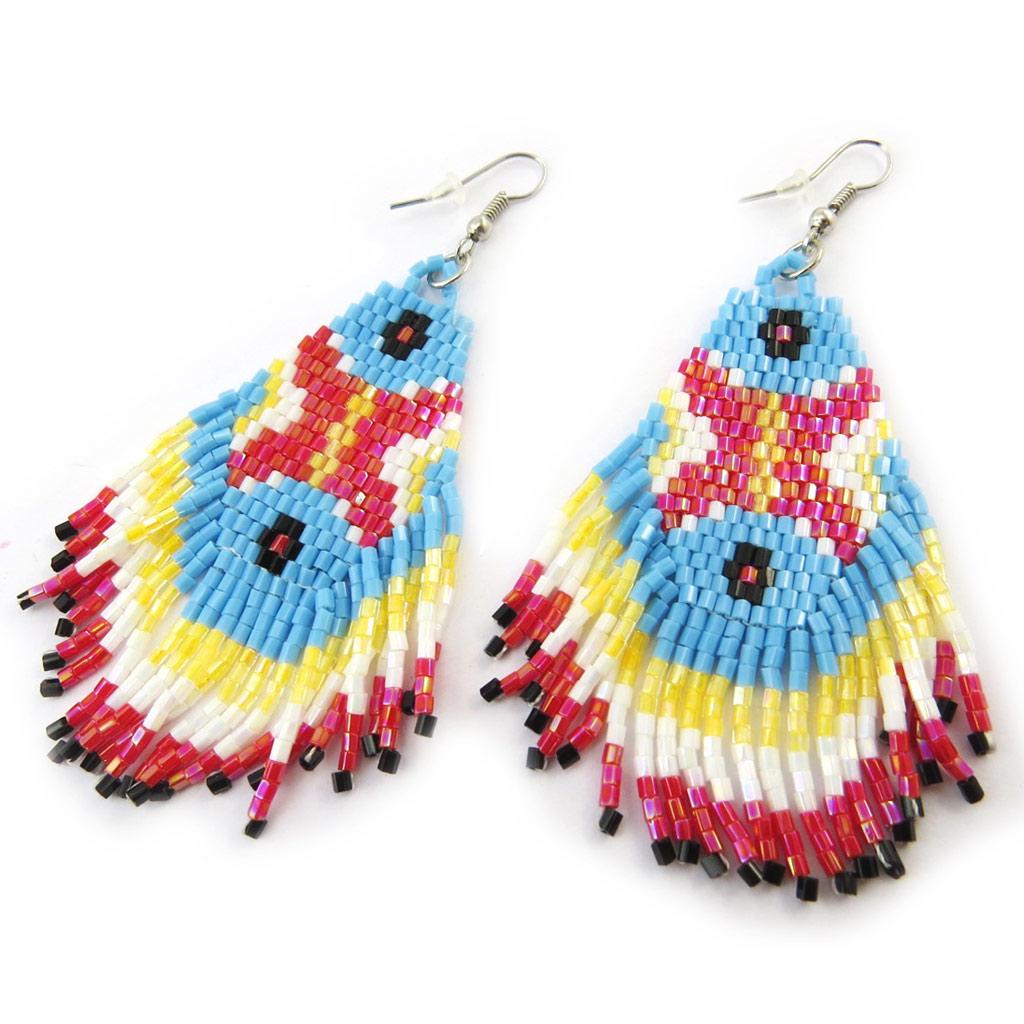 Les Trésors De Lily [N4643] - Náušnice Designer 'Altaï' vícebarevné