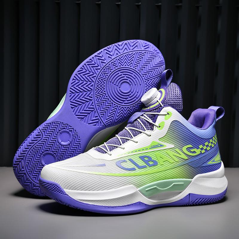 Mandarin Duck with Basketball Shoes Men's New Fly-woven Men's Sports Shoes Casual Shoes Shoes Running Shoes