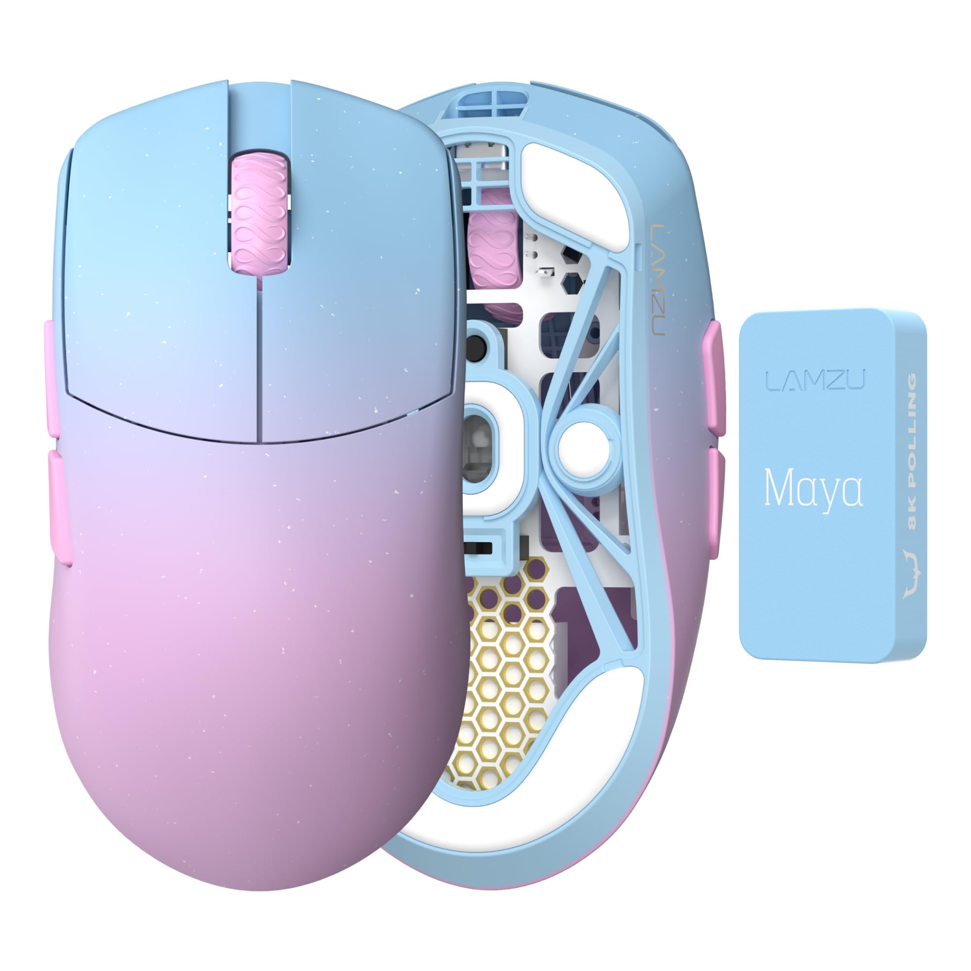 

LAMZU MAYA REJECT Model 8K Wireless Gaming Reject x Lamzu REJECT SPECIAL EDITION [Includes Dongle] Mouse, Lightweight, 45g, Type-C Charging, рожевий
