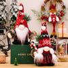 Non-woven Christmas Crutch Doll Knitted Dwarf Doll Ornaments Cute Faceless Elf Doll  Party