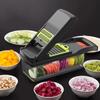 Tritaverdure Multifunzionale 16-in-1 Manuale Affettatrice Dicer con Contenitore Tagliaverdure per Cipolla, Carota, Aglio Gadget da Cucina