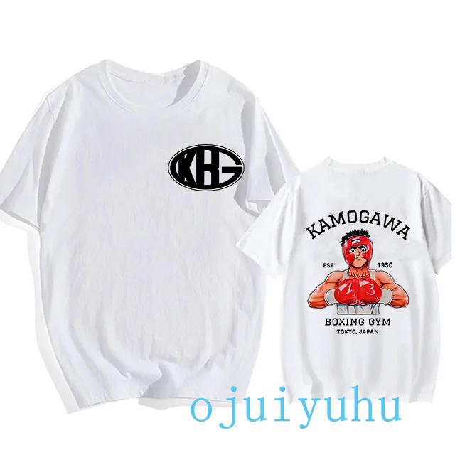 Hajime No Ippo Hip Hop EU Size TShirt Anime Harajuku Tee Tops Men Women Makunouchi Takamura T-Shirt KGB Y2k Manga Tshirt Clothes