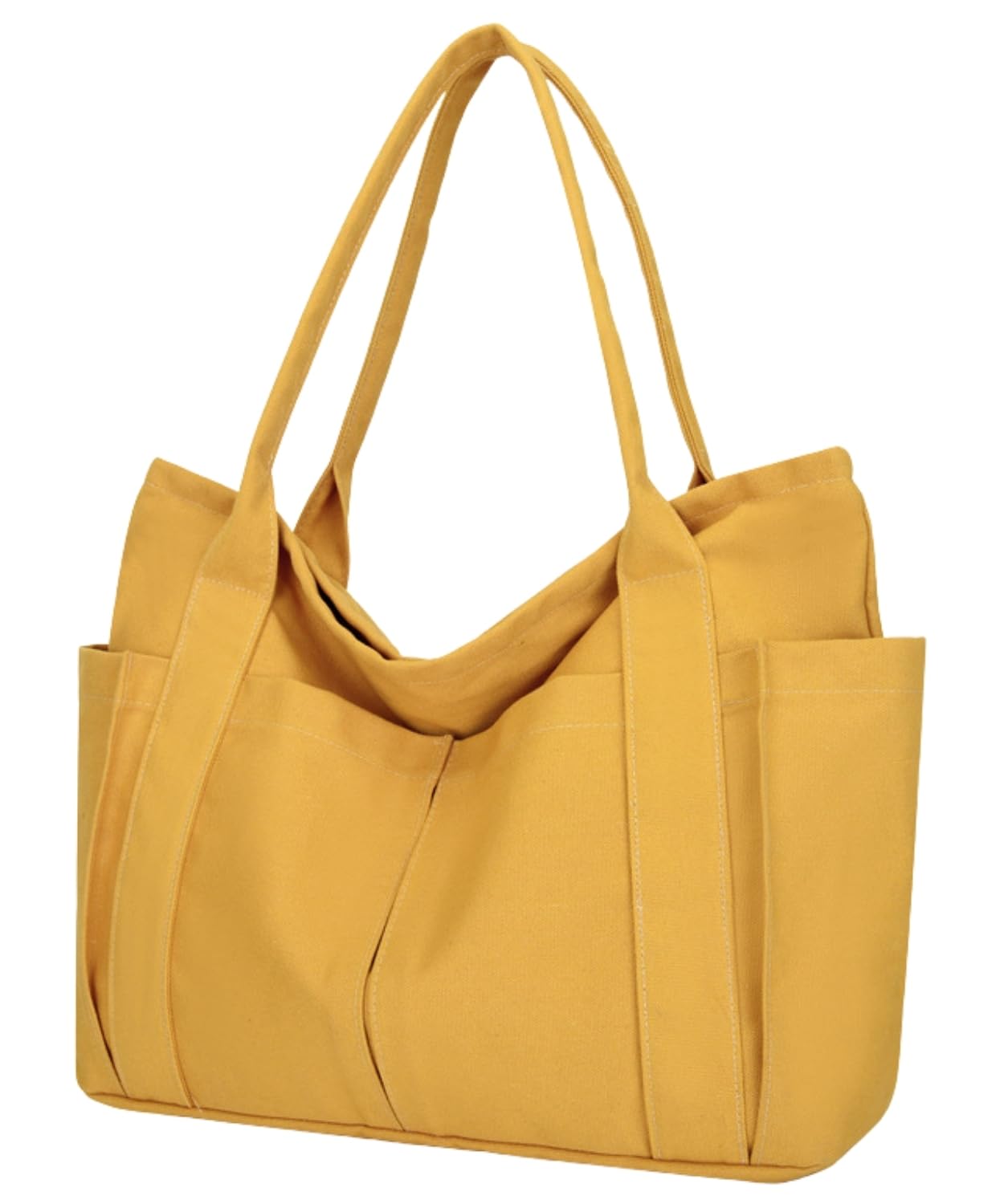 

Harunowa Tote Bag, Unisex, Large Capacity Canvas Tote, Travel Bag, Mother s Bag, Outdoor, Shopping, Commuting, School, Zippered, Shoulder Bag, Canvas