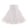Retro Women Solid Color Wedding Bridal Underskirt Crinoline Tutu Tulle Petticoat