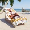 Mbappé Customizable Name Beach Towel Super Soft & Absorbent Suitable for Sports Travel Swimming Yoga Bathroom Beach And Pool
