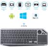 2.4G Wireless TV Keyboard with Touchpad 7-Colors Backlit Bluetooth Keyboard Rechargeable Keyboard for Smart TV iOS iPhone/IPad