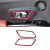Red  Carbon Fiber Inner Door Handle Frame Trim Cover For Toyota Supra A90 19-22