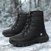 Herrenschuhe Dickes Plüsch Wasserdicht Rutschfest Warm Halten Winterschuhe Übergröße 46 Outdoor Herrenstiefel Winter Schneestiefel Für