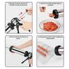 ABYN-Churros Biscuit Press With Stainless Steel Churro Maker(9 Nozzles), 12 Discs& Cake Decorating Tools For Home Baking Set
