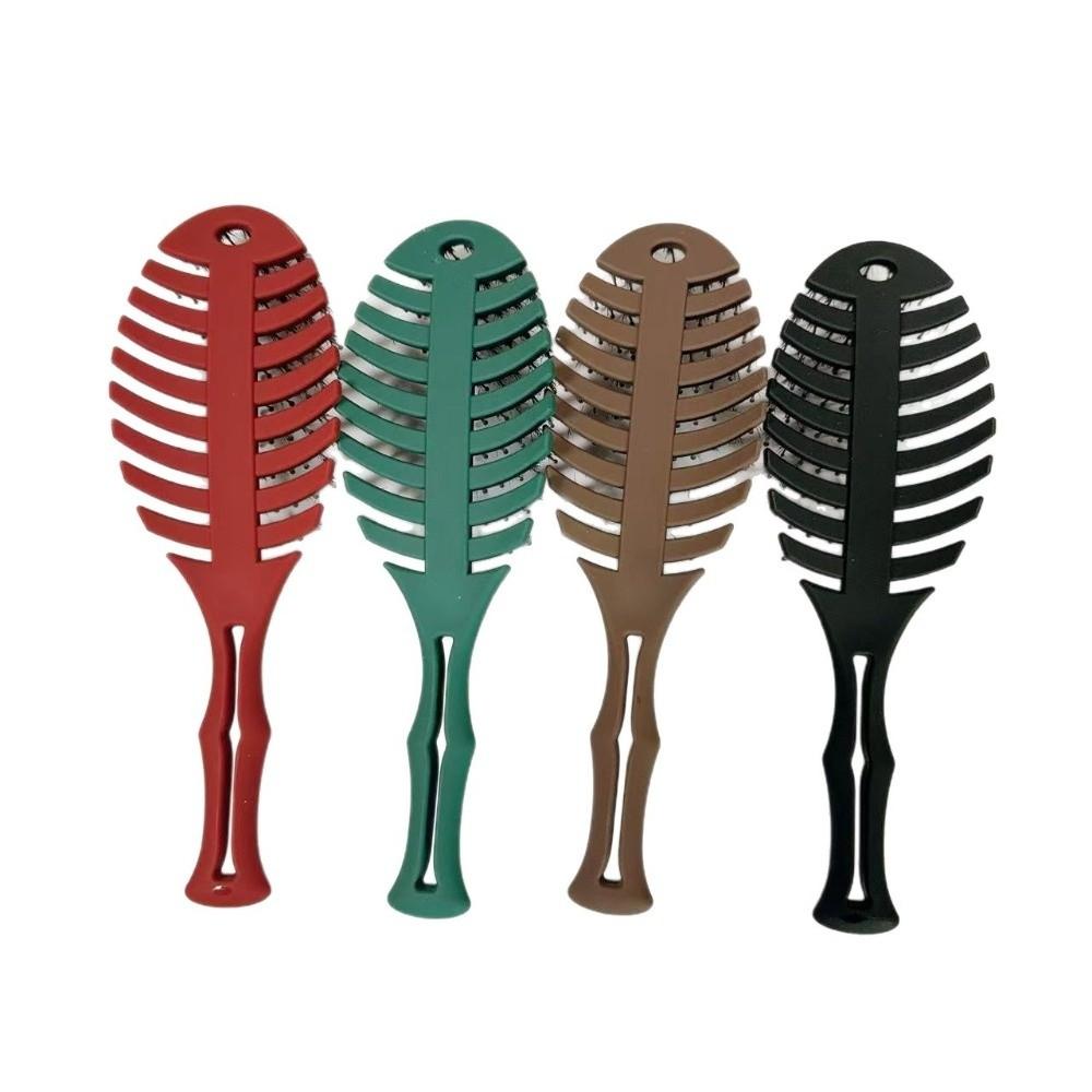 Matte Hollow Out Hair Brush Gentle Detangling Hair Comb Portable Massage Comb for Hair Combing