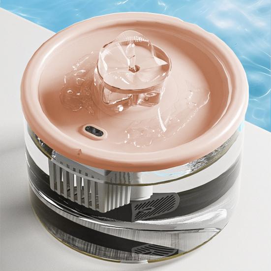 1,5L Katzenbrunnen Automatischer Haustier-Trinkbrunnen Leiser Haustier-Wasserspender