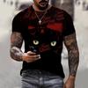 3D Digitaldruck T-Shirt, kurzärmeliges Oberteil für jugendliche Männer, vielseitig und atmungsaktiv