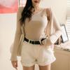 Wubi Women's High-Waisted Korean Style Denim Shorts for Summer