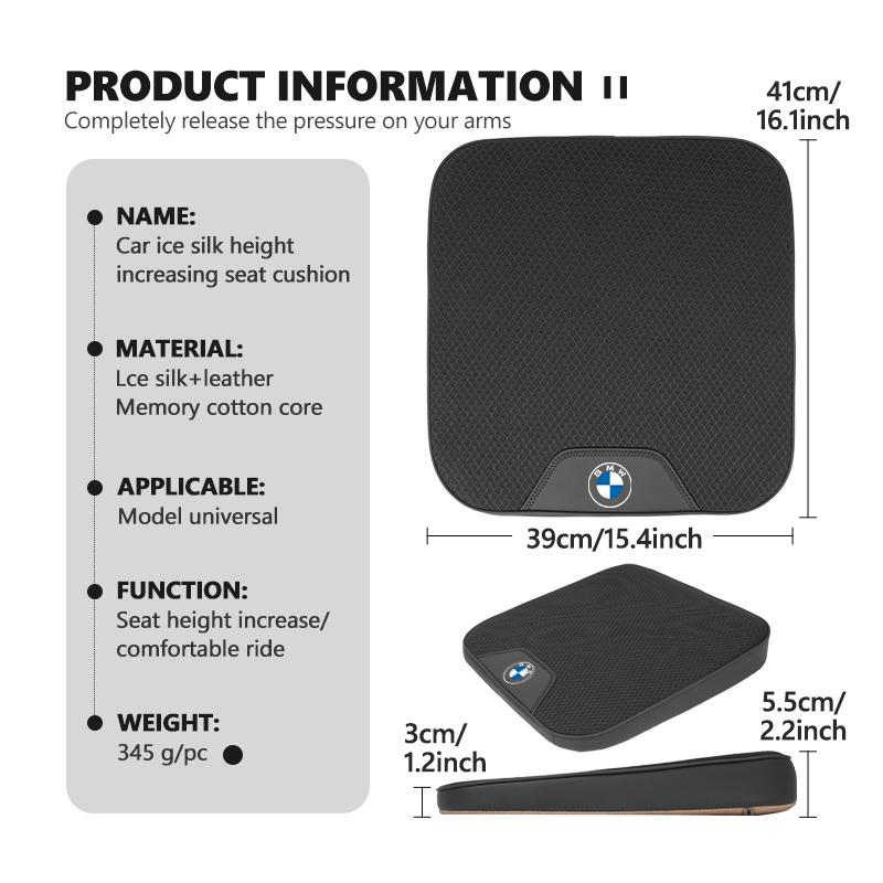 Per BMW Sedile Anteriore Universale per Auto in Pelle con Nucleo in Cotone a Memoria Cuscino Confortevole E46 E90 E60 F10 E39 F30 E36 E87 E90 E30