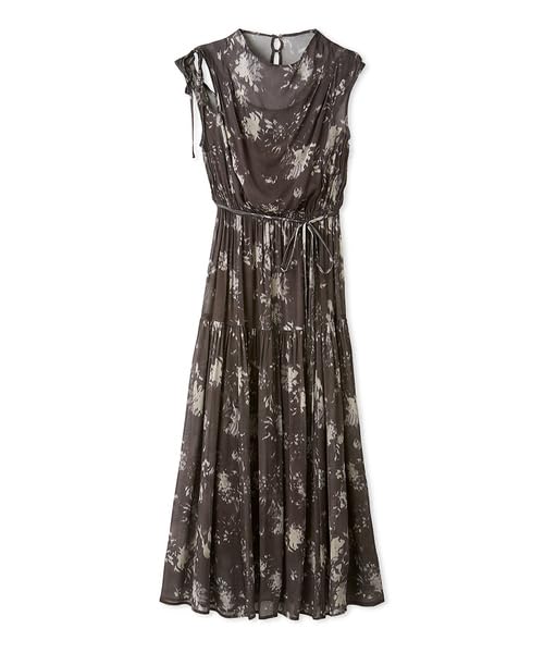 Vintage Rayon Print Dress FWFO244112BRW1