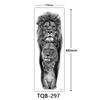 Full Arm Tattoo Sticker, Full Arm Big Picture Tattoo Sticker, Flower Arm Tattoo Sticker Tattoo