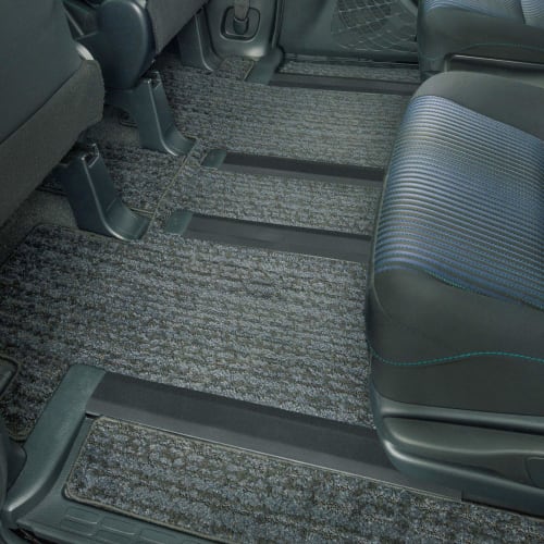 BONFORM Car Mat Seat Rail Cover Minivan 2 Pieces Free Cut Easy Installation Free Cut 75x3x9cm Black 6190-02