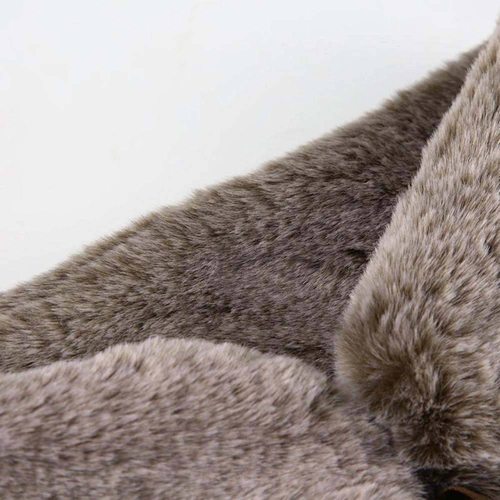 Retro Waistband Faux Fur Plush Belt Sexy Bandage Belt  for Women Trendy Accessories