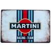 Martini Racing Team Tin Sign Vintage Motorsport Garage Decor Man Cave