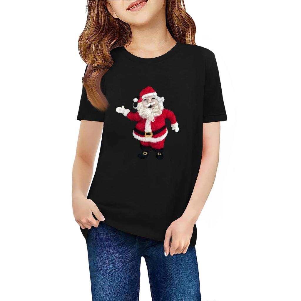 Barn Kortärmad Hals T-shirt Djurmönster Vardaglig Topp