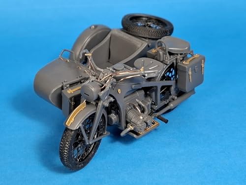 Passion Models 1/35 KS600 Beiwagen Ätzteil- & 3D-Detail-Up-Set (für Tamiya) Kunststoffmodellbauteile P35-180 (Militärfahrzeug)