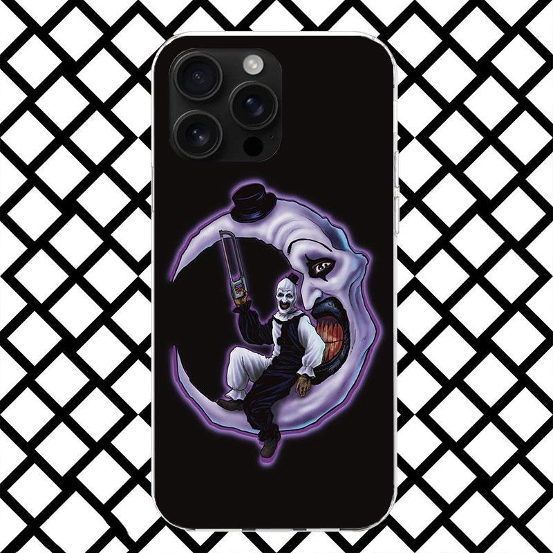 Horror Movie Terrifier Phone Case for iPhone 17 Air 16 16E 15 14 Plus 13 Mini 12 11 Pro Max 7 8 + SE 2020 Soft Cover Fundas 17 A