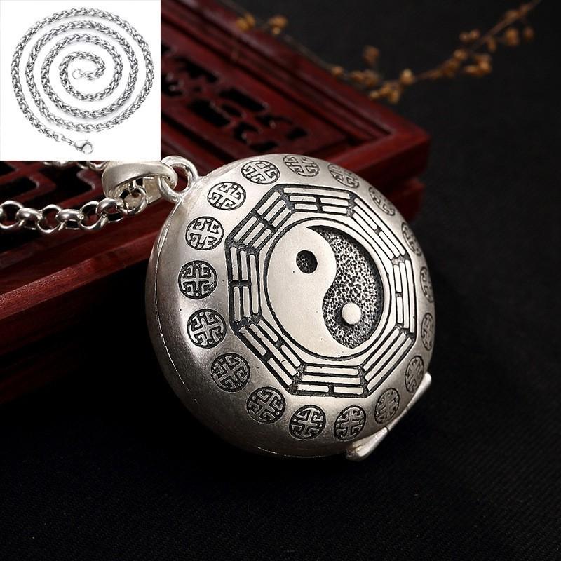 Handmade Tibetan-style Openable Amulet Pendant Necklace Men Women Copper With Crystal Charm Adjustable Chain Length
