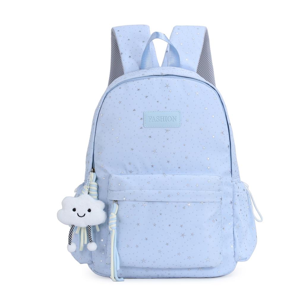Schoolbag Japanese Ins New Fresh and Sweet Star Schoolbag Large Capacity Lightweight Backpack Junior High School Student Backpack