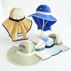 Children's Wide-Brim Sun Hat with Neck Protection, Windproof Outdoor Cap for Boys and Girls